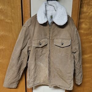 Carhartt Women's Tan Jacket with Cream Lining